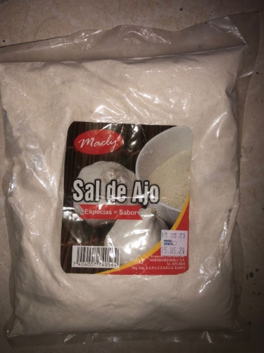 Sal de ajo bolsa 1 lb